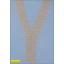 Collar Beaded Applique on Mesh Y-Shape 13.5x8.75" 